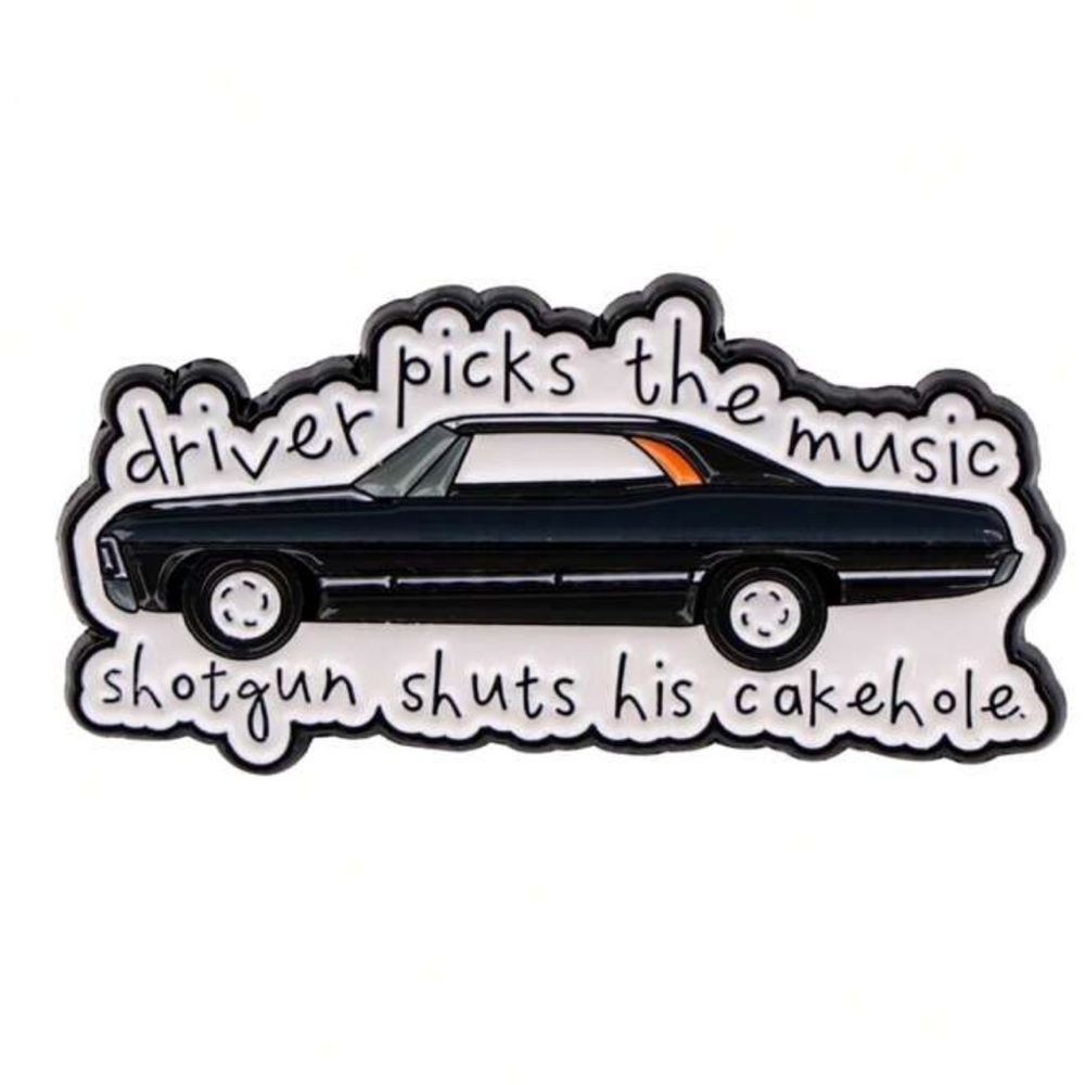 Supernatural Pin Dean’s Vintage Car Lightweight, Unique, Gothic Show NWT